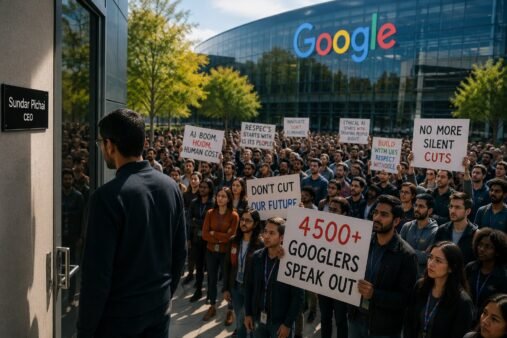 4500 працівників Google вийшли з петицією до офісу Сундара Пічаї через звільнення на фоні буму ШІ